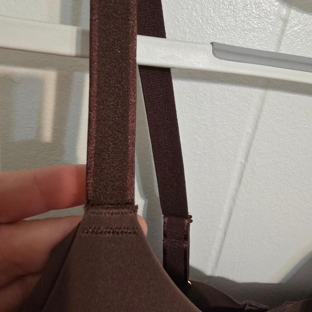NWT 34D (Sz7) Knix Brown Wireless Bra with inlet for side coverage multiple snap - Picture 11 of 13